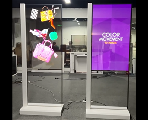 Standing Transparent OLED Digital Signage Display | Gecey.com